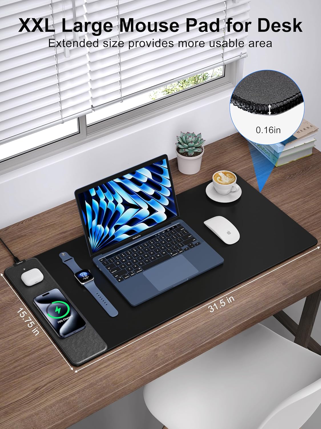 TopMade Wireless Charging Mouse Pad